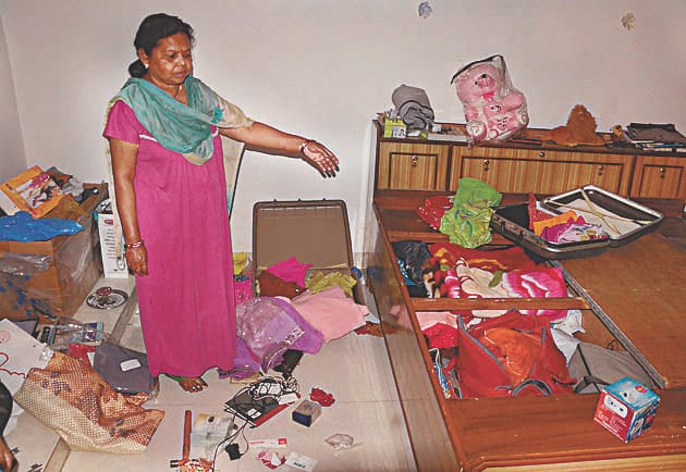 millions stolen of Railway Board officer home