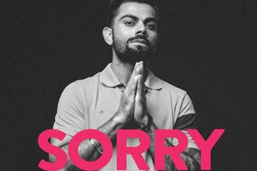 virat kohli said sorry in twitter