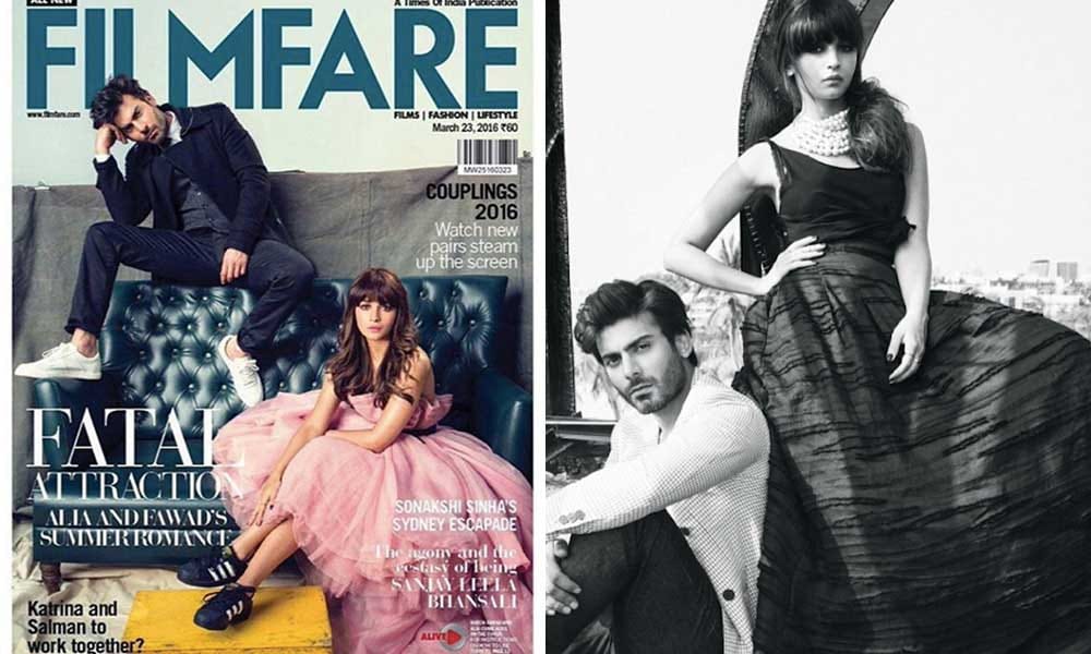 Aalia and Fawad Filmfare photoshoot