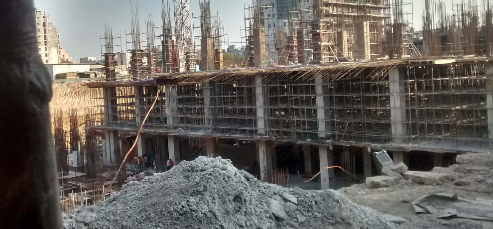 AIIMS construction site accident, the death of two workers