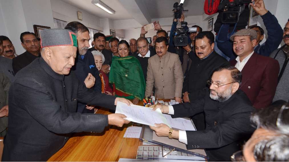 anand sharma files nomination for rajya sabha in shimla