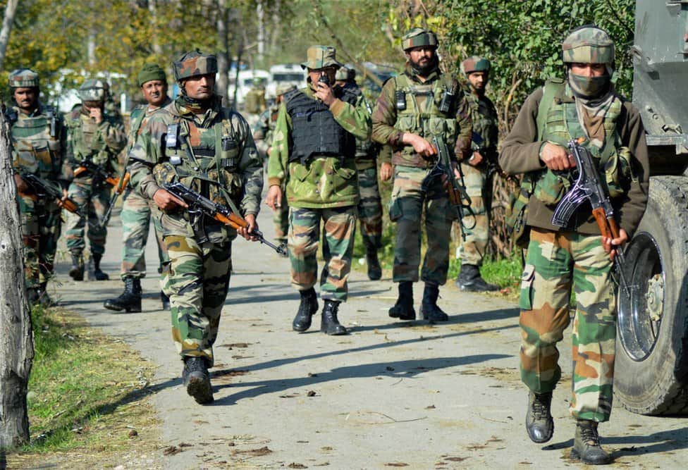 Operation cum down start in kashmir