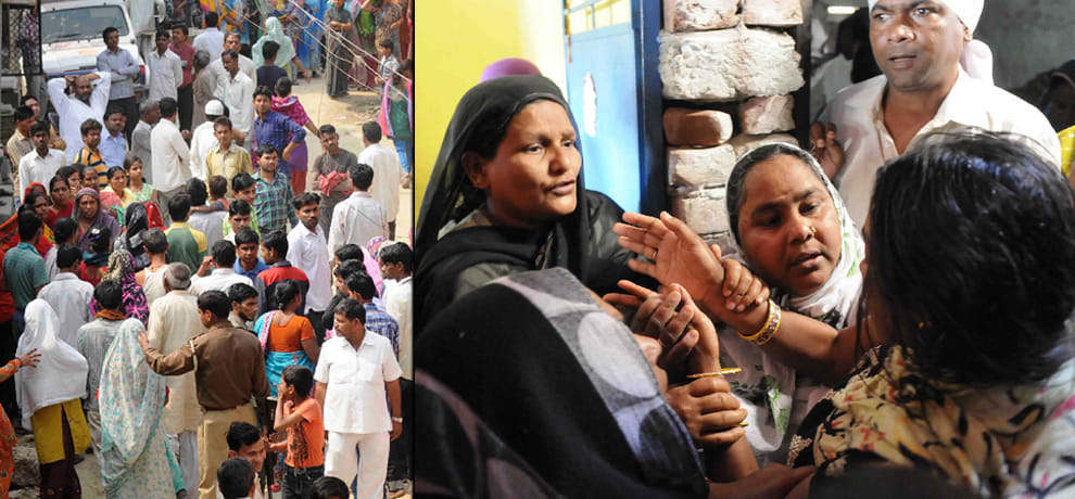 Seeing her dead body mother was insensible, she was burnt alive after rape