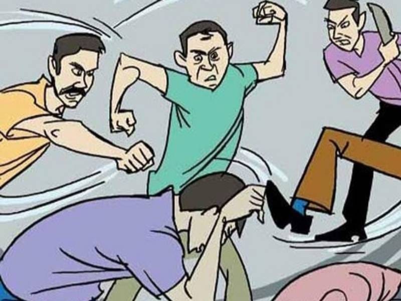 cricket players fight While playing 