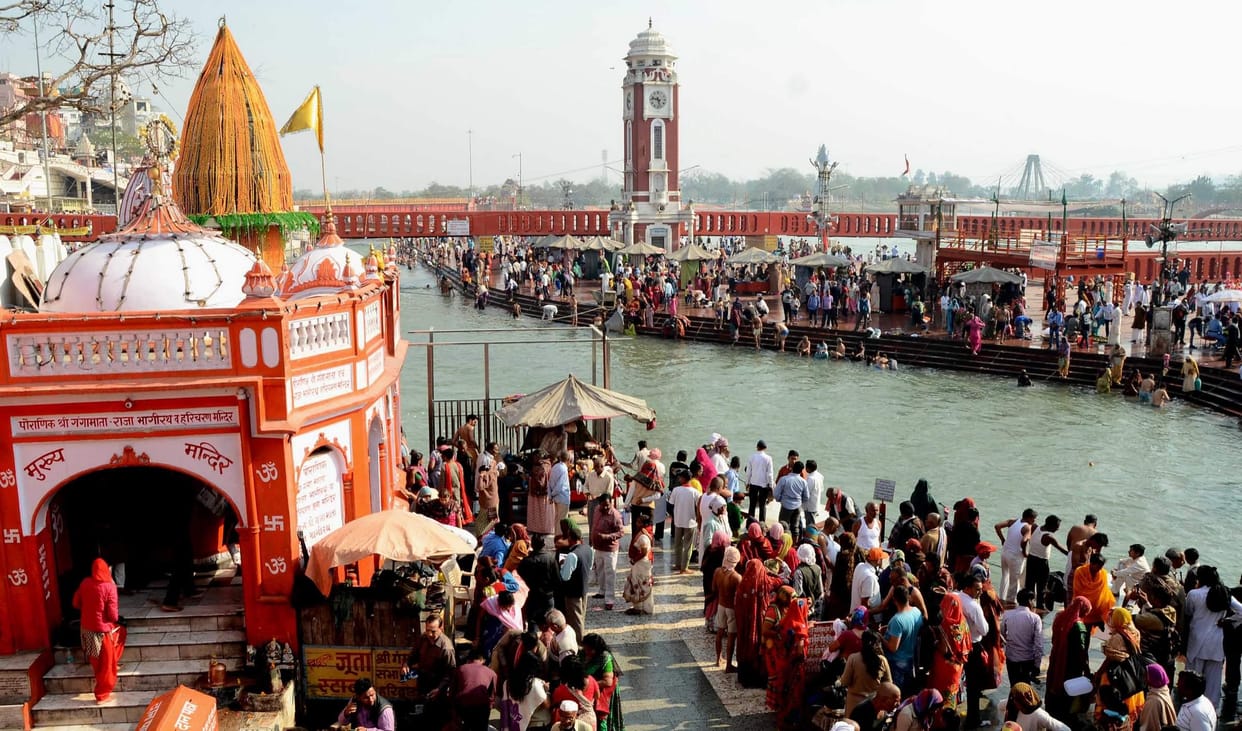 Ganga after bath
