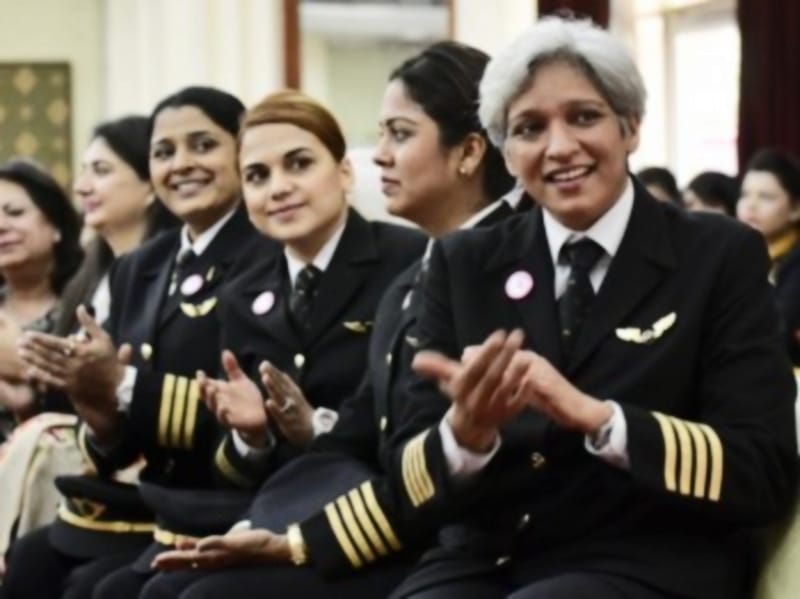 Uttarakhand Kshamta Lead All Women's Flight Of Air India.