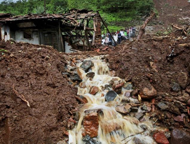 landslide in ramban, 48 families evacuated