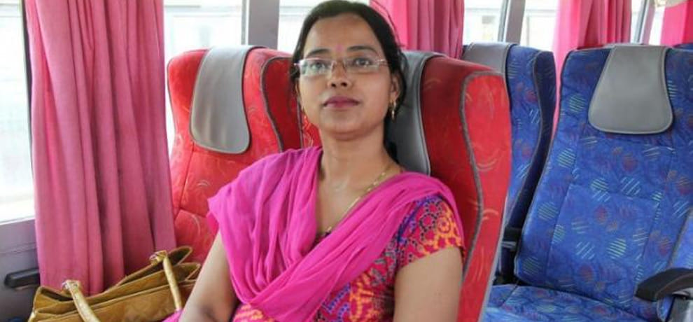 Women's Pink Express Buses Ready to Run in Uttar Pradesh