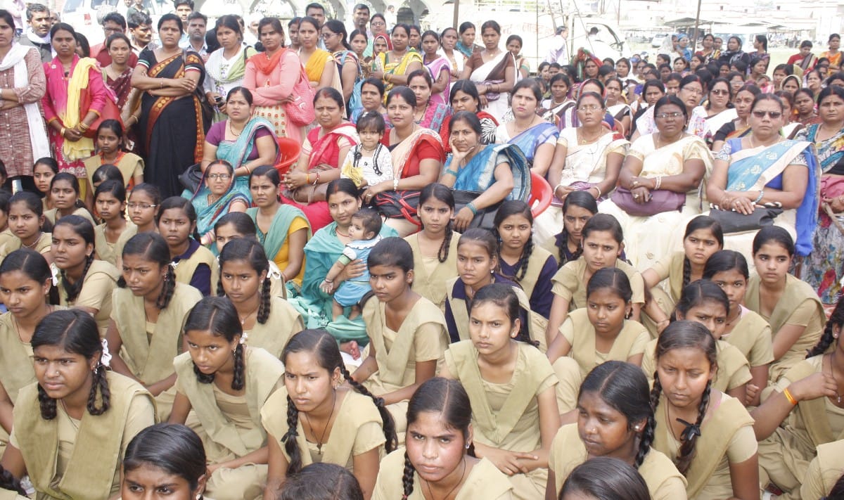 The rally in honor of women