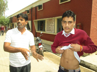 forty four students beaten for three hours