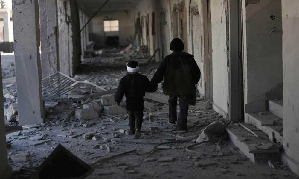 Condition of Syrian kids after war