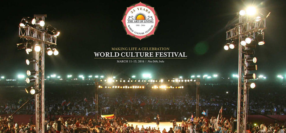 modi ministers backs shri shri ravi shankars art of living program