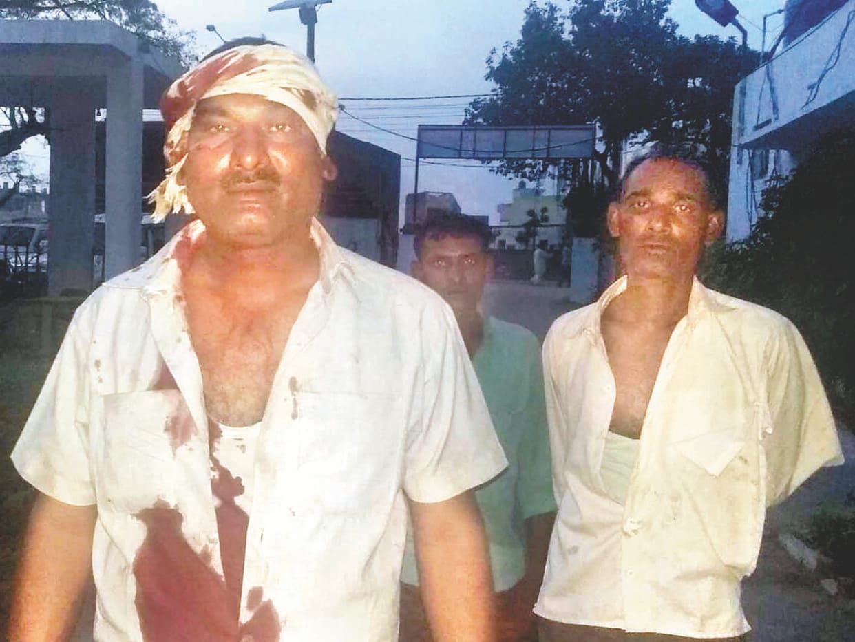 Villagers including the groom beaten.
