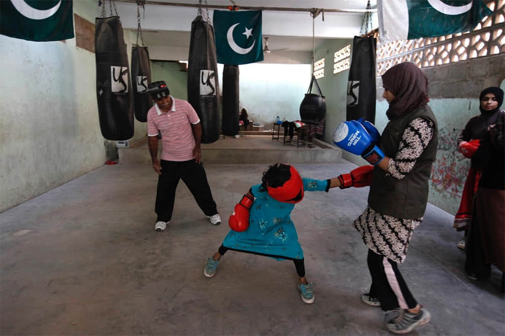 boxing for girls in karachi, pakistan