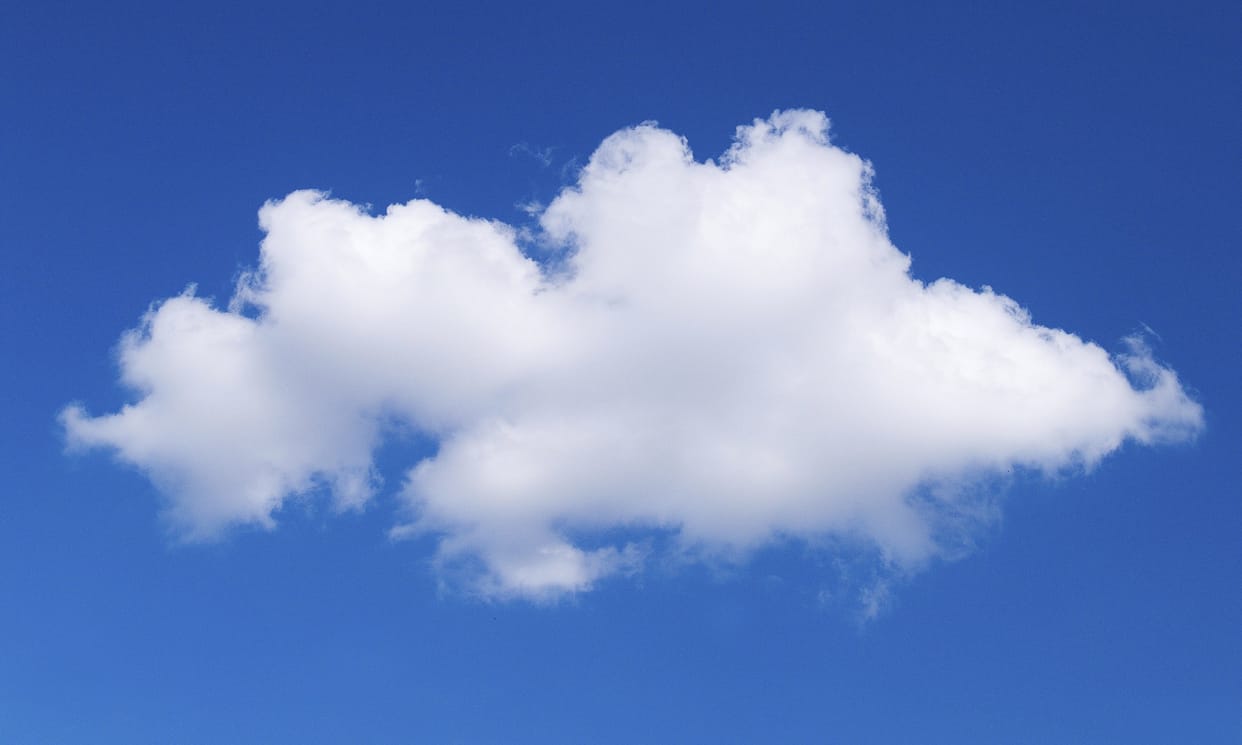today it's may be cloud in sky.