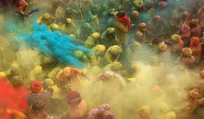 It is not crime for him, muslim were also play holi