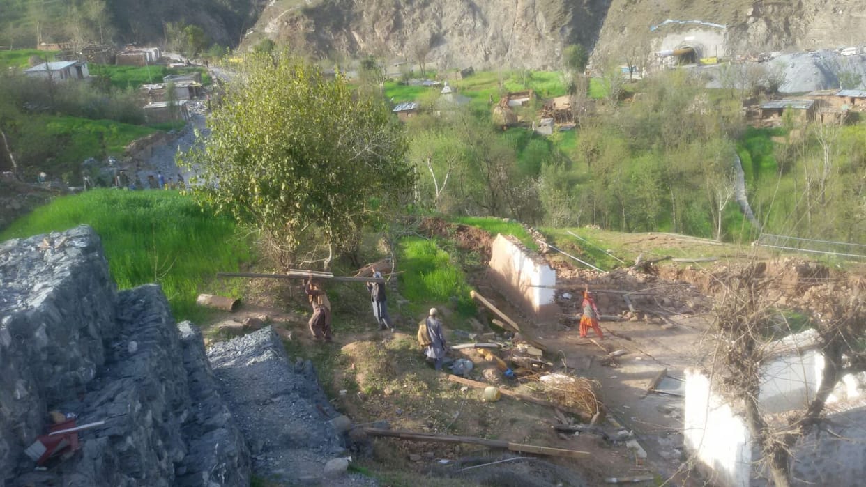 30 houses dashed from landslides in ramban