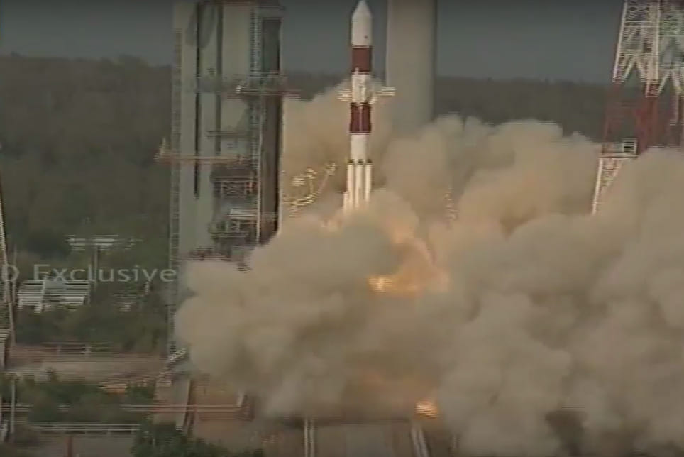pslv c 32 launches IRNSS1F into the orbit from shri harikaota