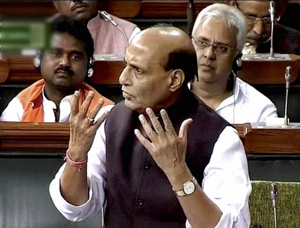 parliament budget session Rajnath statement on lucknow encounter and PM Modi on GST