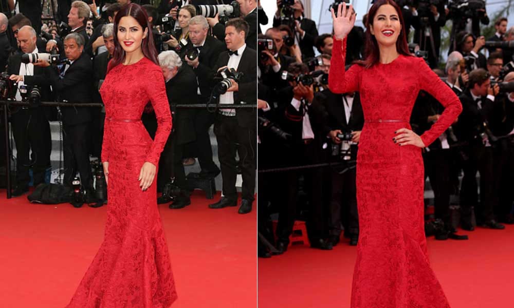 Bollywood actresses in red gown