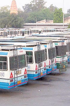Three rows behind the driver's reserved for women