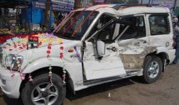SUV-truck collision in Groom, bride, along with six injured