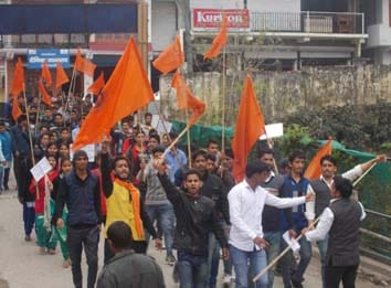 ABVP demonstrated against fee hikes