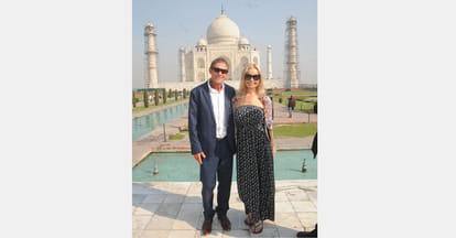 australian runner pat farmer reached to tajmahal