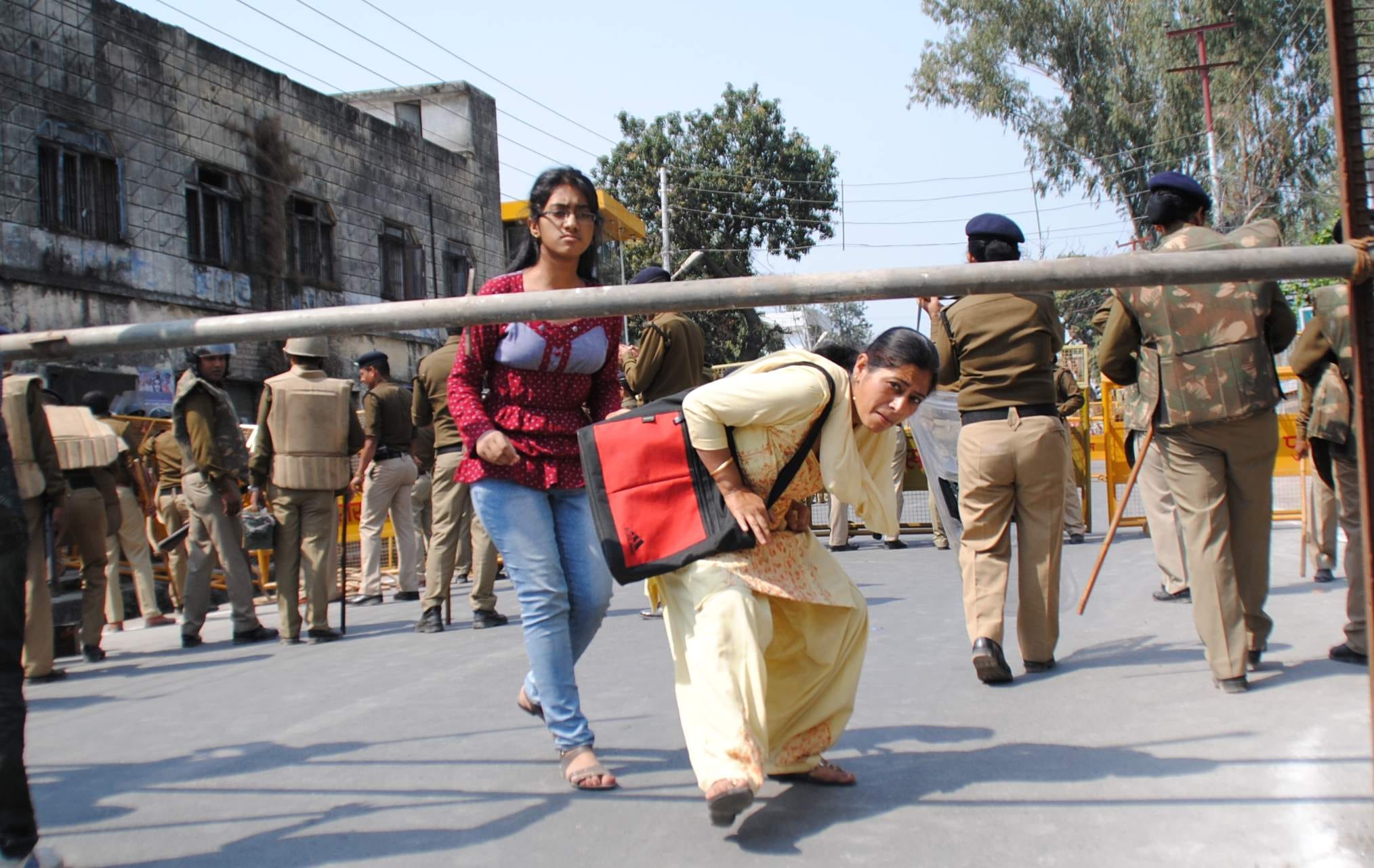 MLA on protest to safety from leopard.