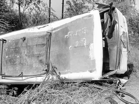 bus hit bike. two brothers included women killed