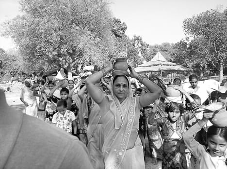 Urn with journey Religious Festival