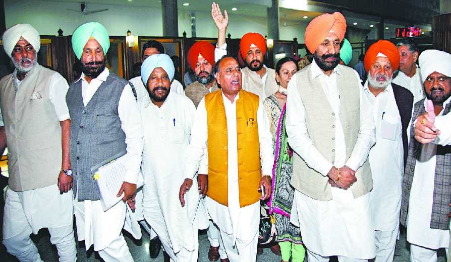 Punjab budget session: opposition walked out 