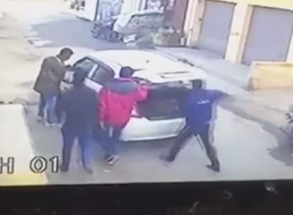 Robbed at gunpoint captured in CCTV