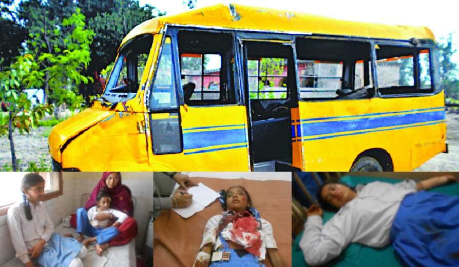 school bus accident in firozpur, 2 child killed