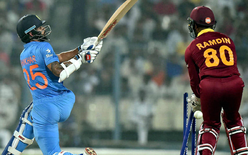 dywane bravo and ms dhoni enjoying after warm-up match
