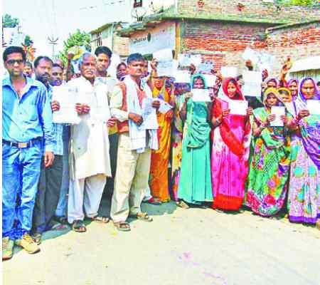 display of villagers for grains