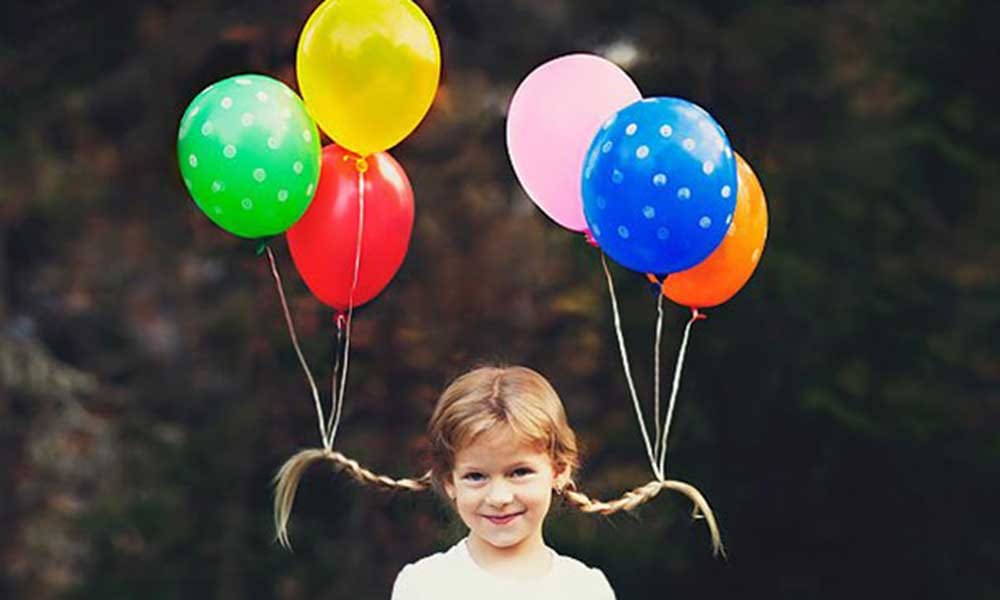 Weird hairdo of children on crazy hair day