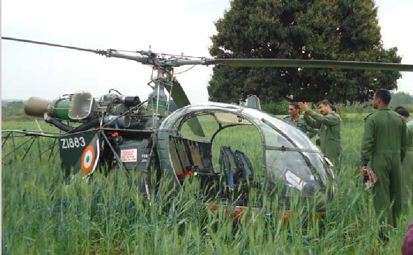 helicopter crash, indian army helicopter crash, helicopter cheeta crash, punjab news