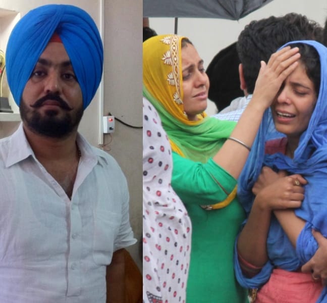 maninder singh dhillon funeral, youth congress president funeral, chandigarh youth congress