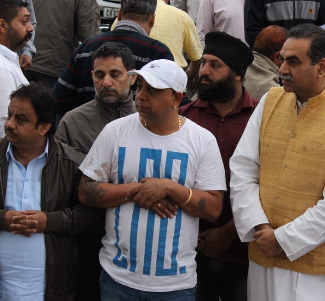 maninder singh dhillon funeral, youth congress president funeral, chandigarh youth congress