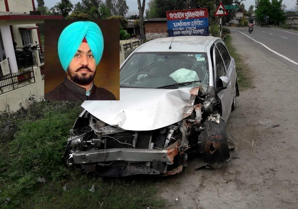 chandigarh youth congress president died in accident.	