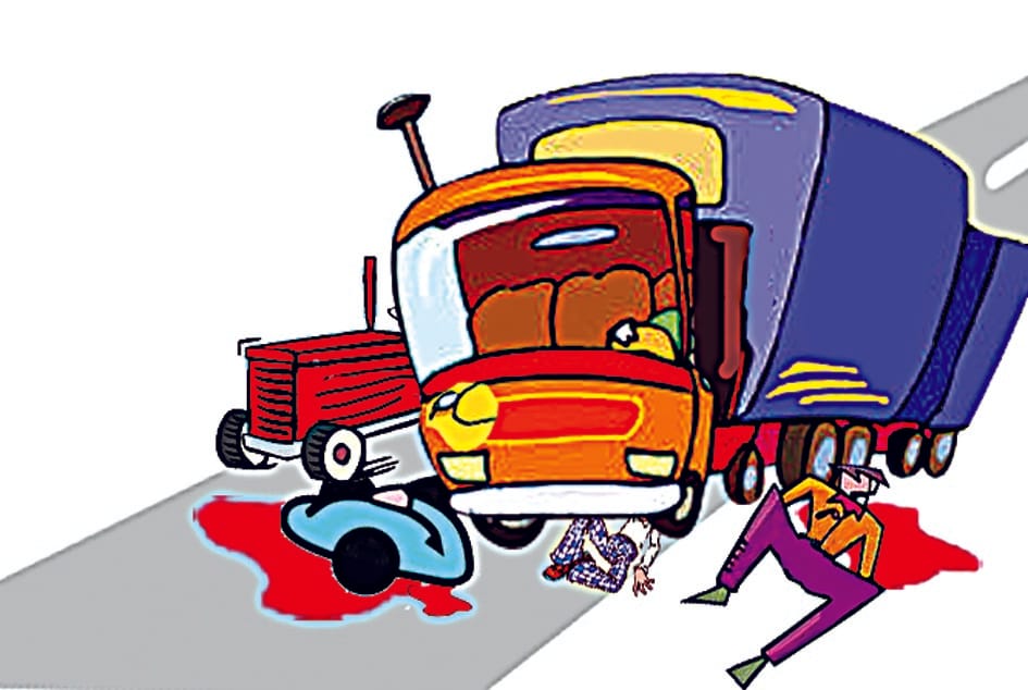 Accident, Patiala, three young men killed, Cantor, bus driver case, Patiala