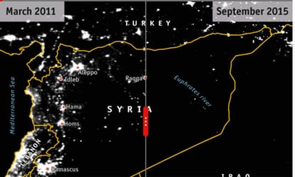 War affected Syrian cities now and then