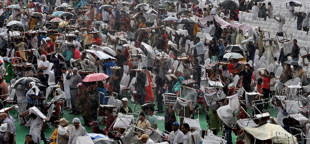 Festival outage due to rain, was not less enthusiasm