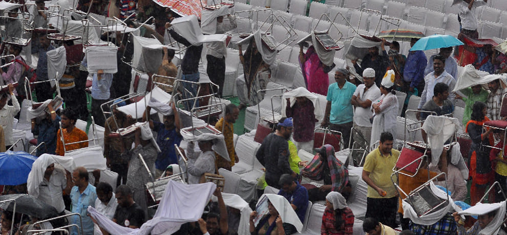 Festival outage due to rain, was not less enthusiasm