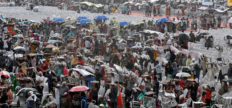 Festival outage due to rain, was not less enthusiasm