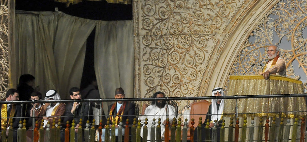 In pics you see first day special of the World Culture Festival