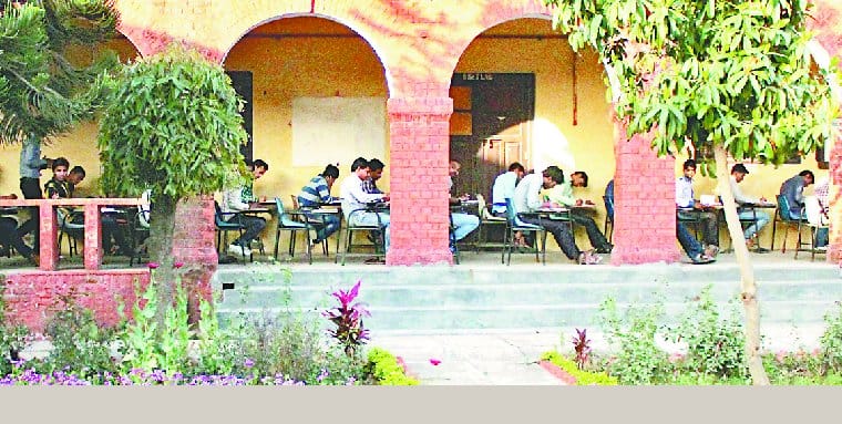 Bareilly College room inspector and candidate strove