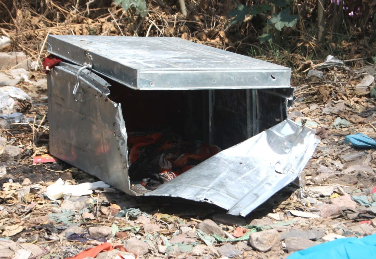 Police found girl body box