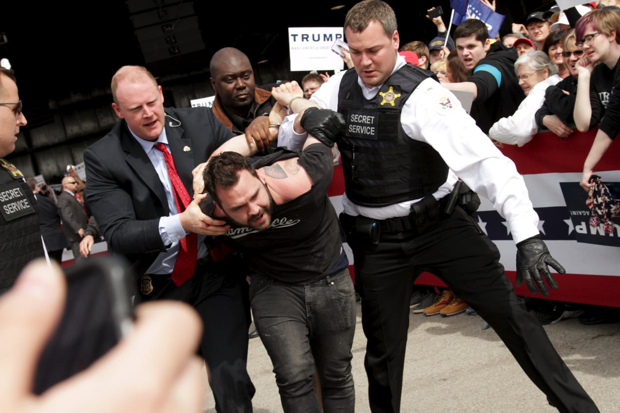 controversy in donald trump rally in Kansas City